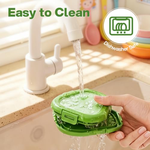 CLEANGOR Avocado Saver with Snap-On Lid - Reusable Silicone Storage