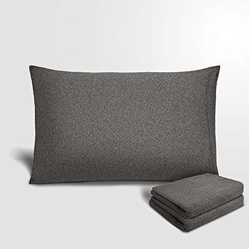 ALYVIA SPRING Heather Gray Standard & Queen Stretch Pillowcases Set of 2