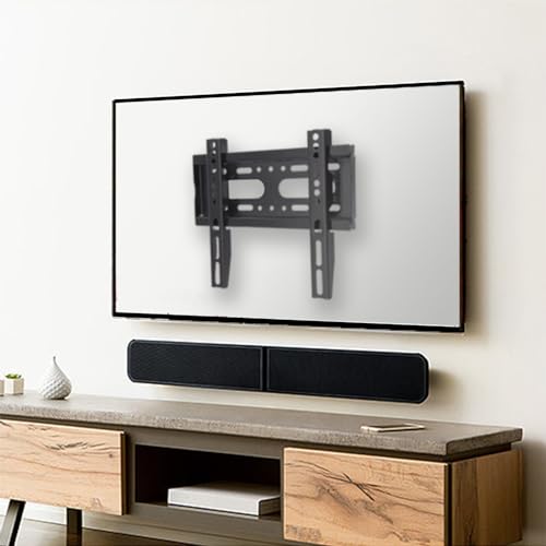 GLWIXY Fixed TV Wall Mount for 14-42 Inch Flat & Curved TVs Up to 55lbs