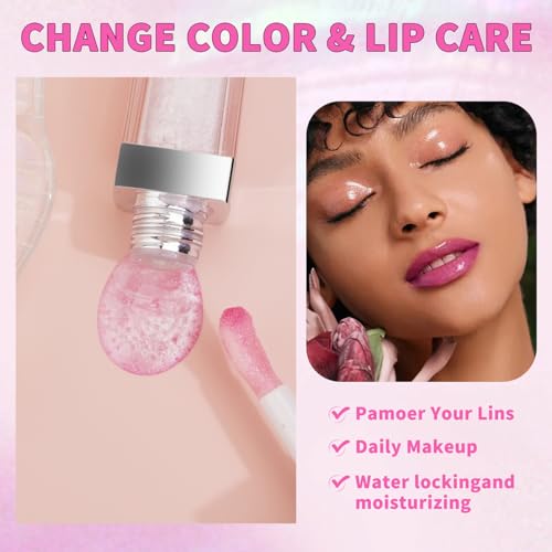 Color Changing Lip Oil pH Warm Glow Gloss - Orange Hydrating Lip Care