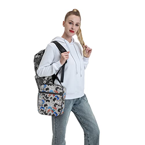 Insulated Video Game Controller Lunch Bag for School, Work, and Travel