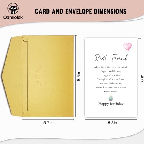 Heartfelt Birthday Card for Best Friend | Poem & Personal Touch