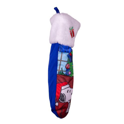 Kurt Adler Peanuts Snoopy & Woodstock with Christmas Tree Stocking