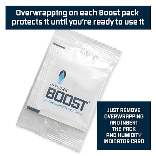 Integra Boost 55% RH Two-Way Humidity Control Pack - 2g for Food & Herbs (6 Pack)