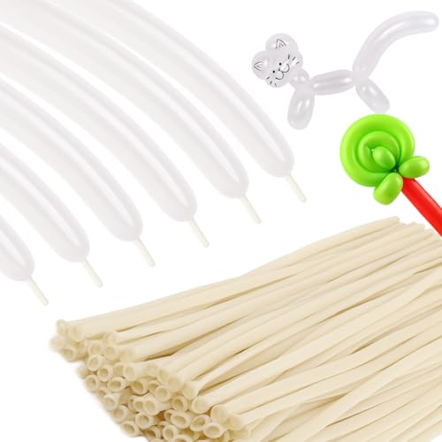 Clear 260 Twisting Balloons - 100 Pcs for Party Decorations