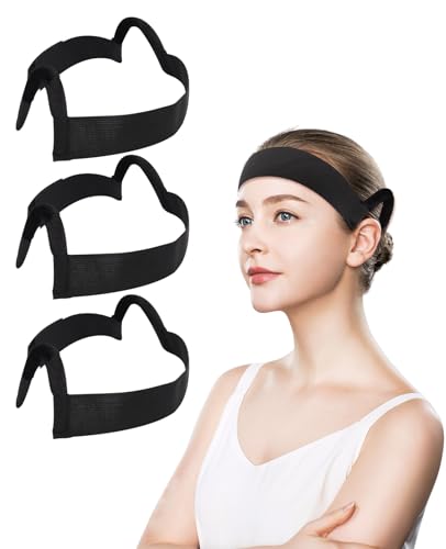 NAFJYR 3-Pack Lace Melting Bands with Ear Cut Outs for Wigs