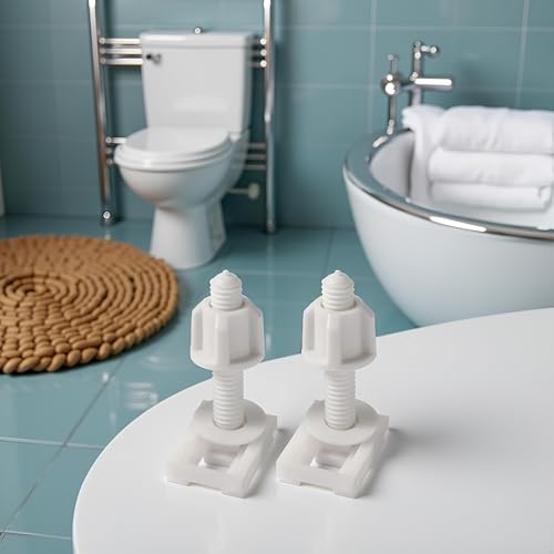 Universal Toilet Seat Screws and Nuts Set with Washers - 2 Pcs