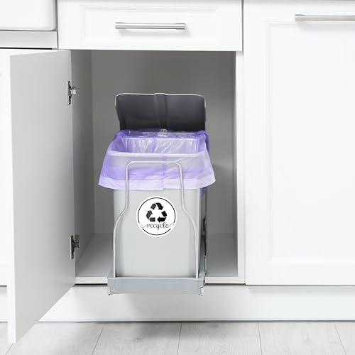 Premium Recycle Stickers for Trash Bins - 3.5" Laminated Labels