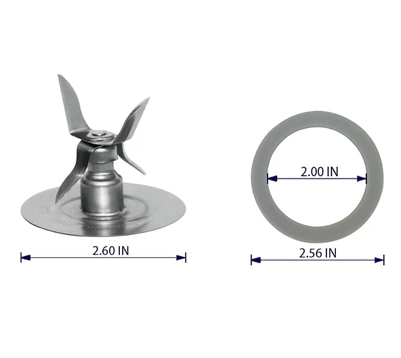Replacement Stainless Steel Blender Blade and Gasket for Oster Blenders