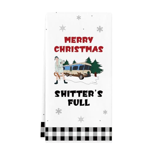 Christmas Vacation Hand Towel - Funny Holiday Bathroom & Kitchen Decor