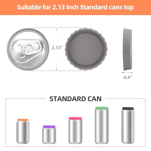 18Pcs Reusable Silicone Soda Can Lids - Multi-Color Carbonation Savers