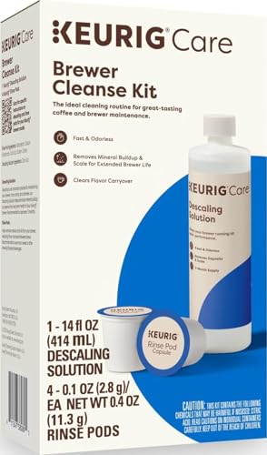 Keurig Brewer Cleanse Kit with Descaling Solution & Rinse Pods - 5 Count