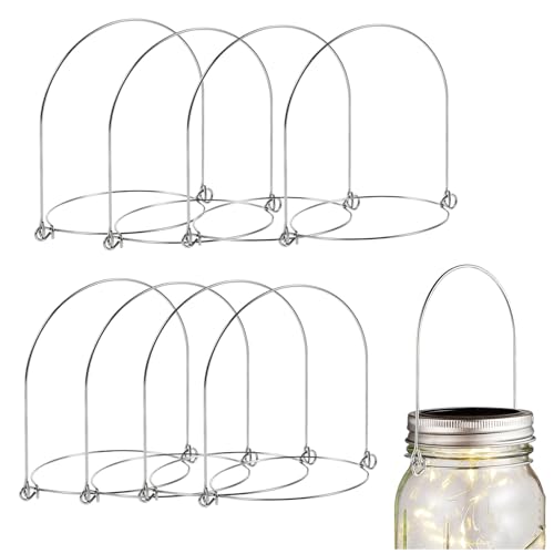 8-Pack Stainless Steel Mason Jar Hangers for 3.4 Inch Wide Mouth Jars