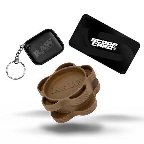 RAW Gripper Spice Grinder Set with Keychain Tray - Medium Grind