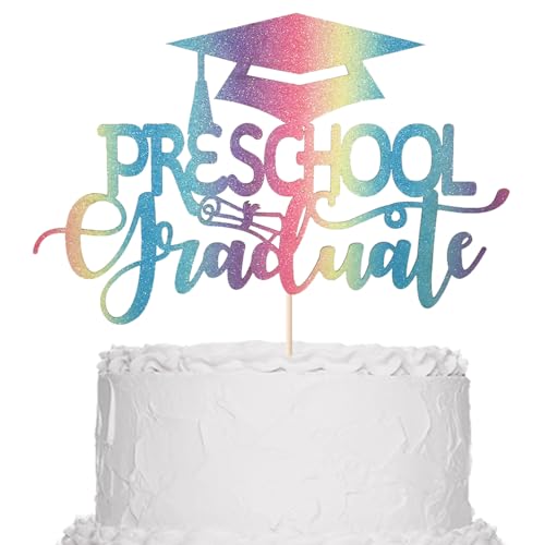 Sleyberoy Preschool Graduation Cake Topper - Class of 2024 Decor