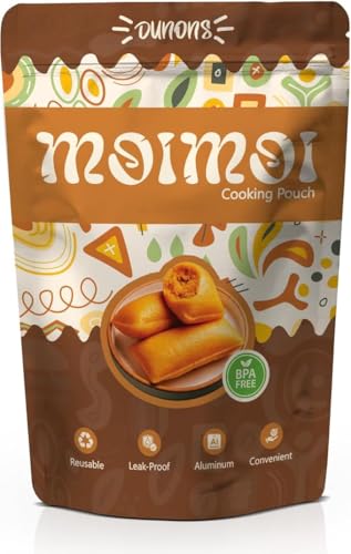 Dunons Moi Moi Cooking Pouches - BPA-Free Aluminum Steaming Bags (25 Pack)