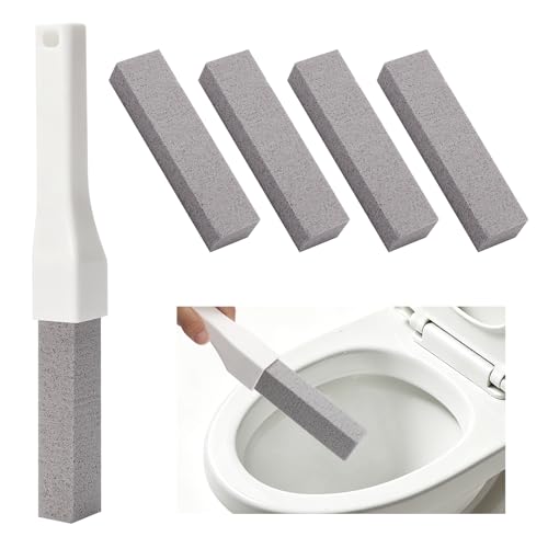 Pumice Stone Toilet Bowl Cleaner with Handle for Hard Water
