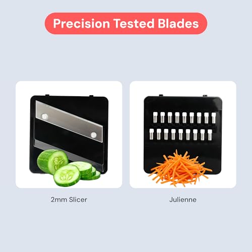 Fullstar 2-in-1 Mandoline Vegetable Slicer and Julienne Cutter - Black