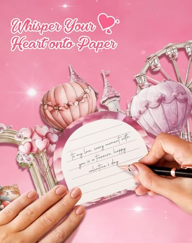 3D Pink Cats Wedding Card - Romantic Fairytale Congratulations