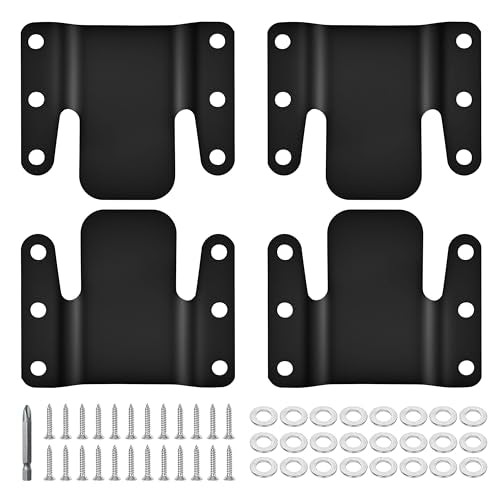 Eunenete Heavy-Duty Sectional Sofa Connector Brackets, 2.95"x2.6", 4-Pack