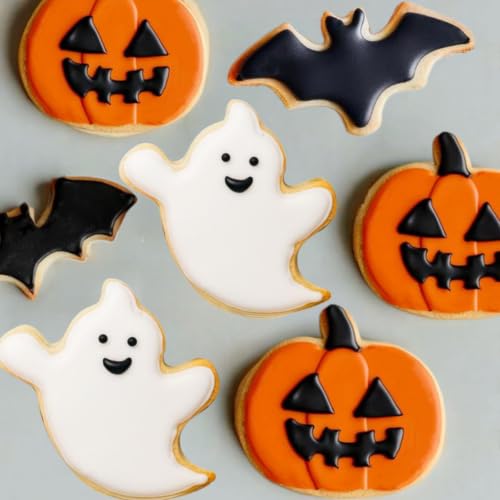 Halloween Cookie Cutters Set - 8 Stainless Steel Shapes (3-3.6")