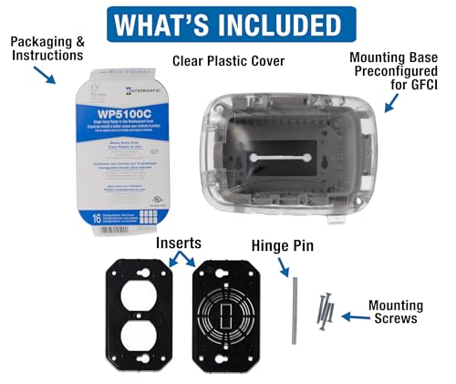 Intermatic WP5100C Extra-Duty Single Gang Weatherproof Outlet Cover