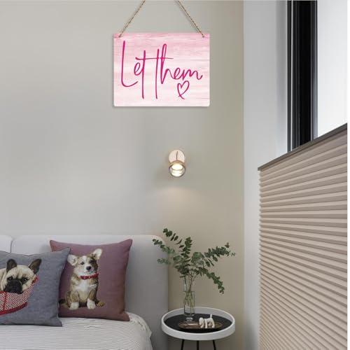 Rustic Wood Quote Sign - Let Them Make a Difference, 8x10