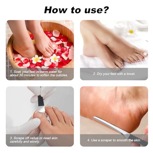 MYLMAC 7-Piece Professional Pedicure Tool Kit Stainless Steel Foot Care Set