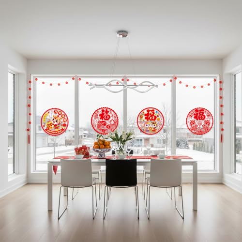 20pcs Year of the Snake Window Stickers for Chinese New Year 2026