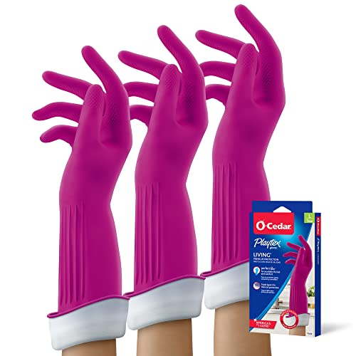 Playtex Living Reusable Rubber Cleaning Gloves, Large (Pack of 3)