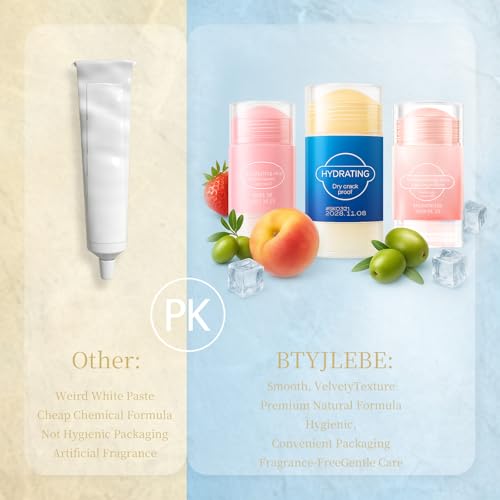 BTYJLEBE Moisturizing Foot Cream Stick for Cracked Heels and Dry Skin (Blue, 40g)