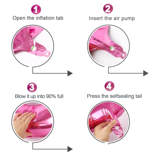 2026 Number Balloon 40 Inch Pink Foil Party Decoration