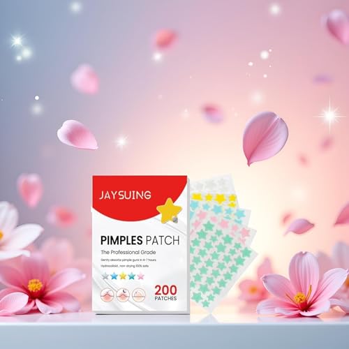 Star Pimple Patches 200 Count Hydrocolloid Acne Spot Cover Stickers
