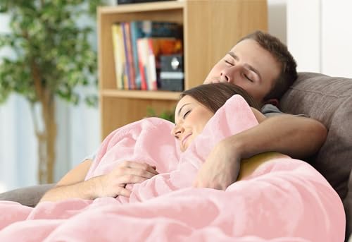 Utopia Bedding Ultra Soft Fleece Blanket Twin Size Pink 60x80