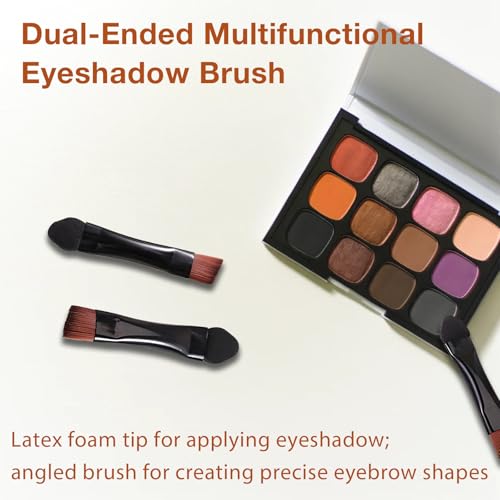 Jaasuee 20-Piece Eyeshadow Brush Set Dual-Sided Sponge & Nylon Applicators