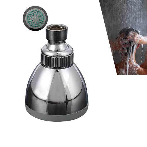 Andy's Orchids Adjustable Round Shower Head - 360° Rotating Water Saver