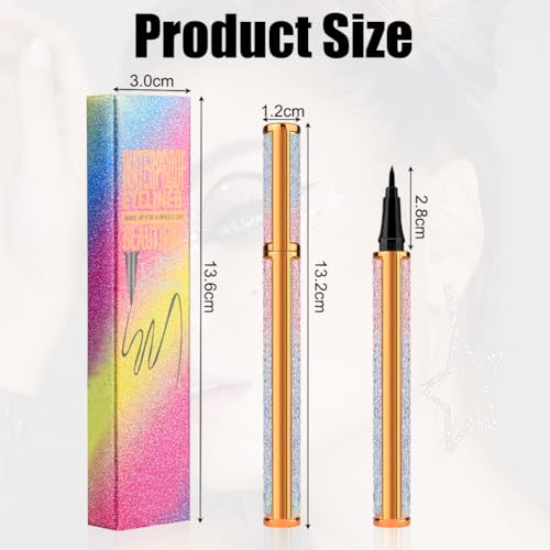 AOMIG Waterproof Liquid Eyeliner Pen, Long Lasting Smudge Proof Black