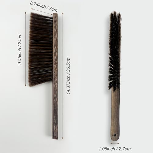 Handheld Wood Dusting Brush with Soft Bristles for Cleaning