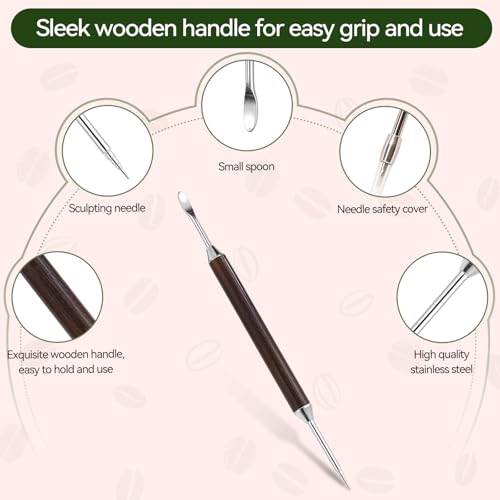 Stainless Steel Latte Art Pen for Baristas - Coffee Decorating Tool