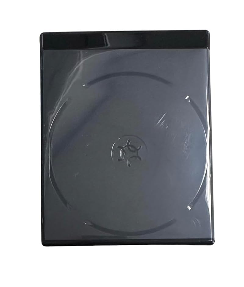 Black 12.5mm Double Blu-Ray Case for CD/DVD Storage - MediaPack4All