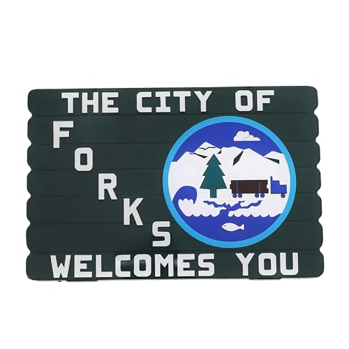 City of Forks Magnet - Iconic Welcome Sign Decor for Book Lovers