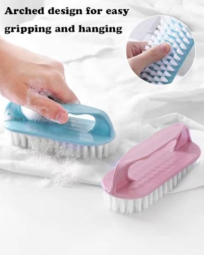 Ganganmax Heavy Duty Scrub Brush Set - 3 Pack Stiff Bristle Scrubber