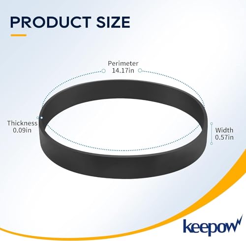 KEEPOW Replacement Vacuum Belts for Hoover Elite Rewind Plus - 4 Pack