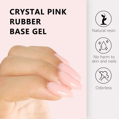 FANNEST 8 in 1 Rubber Base Gel Polish Self-Leveling Builder Nail Gel