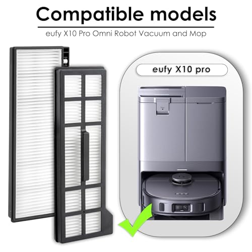 Replacement HEPA Filters for Eufy X10 Pro Omni - 3 Pack