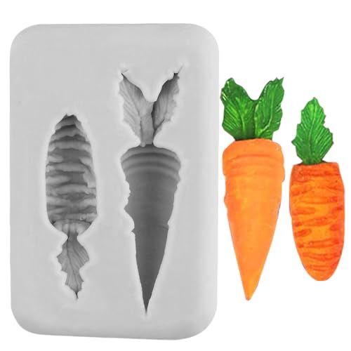 MINFEIDMS Carrot Easter Silicone Mold for Cake Decorating and Candy