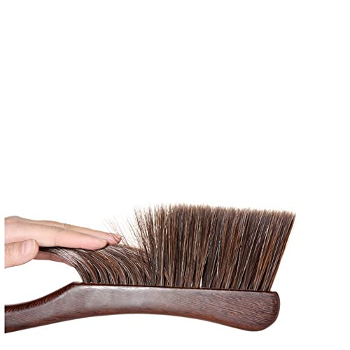 XZJMY Hand Broom with Wooden Handle - 13'' Horse Hair Bed Brush