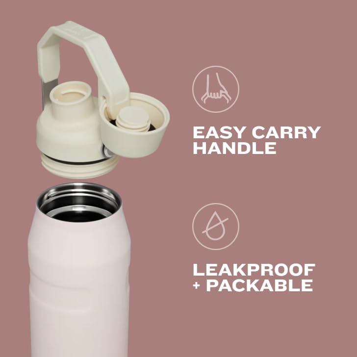 Stanley IceFlow Water Bottle - Fast Flow Angled Spout Lid | Lightweight, Leakproof & Insulated | BPA-Free