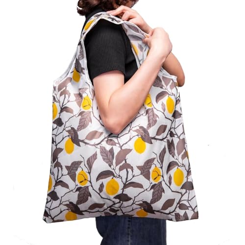 MOLOVA Reusable Grocery Tote Bag - Foldable & Washable, Large Capacity