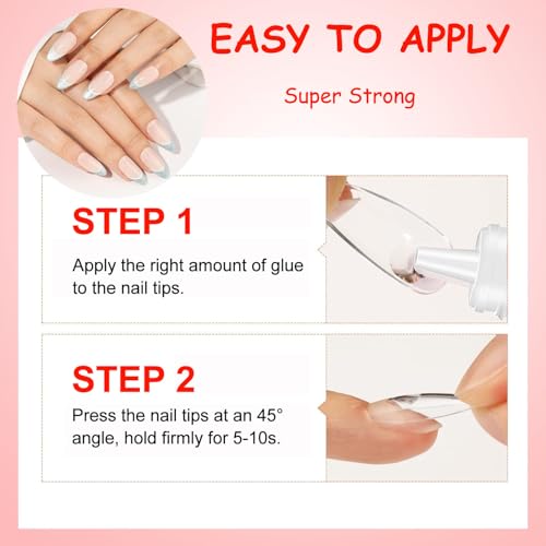MUSILAN Super Strong Nail Glue & Remover Set for Press-on Nails